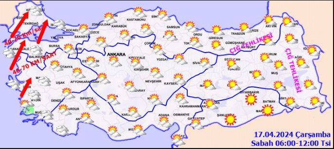 Meteoroloji il il uyardı: Kuvvetli sağanak ve rüzgar etkili olacak - Resim: 15